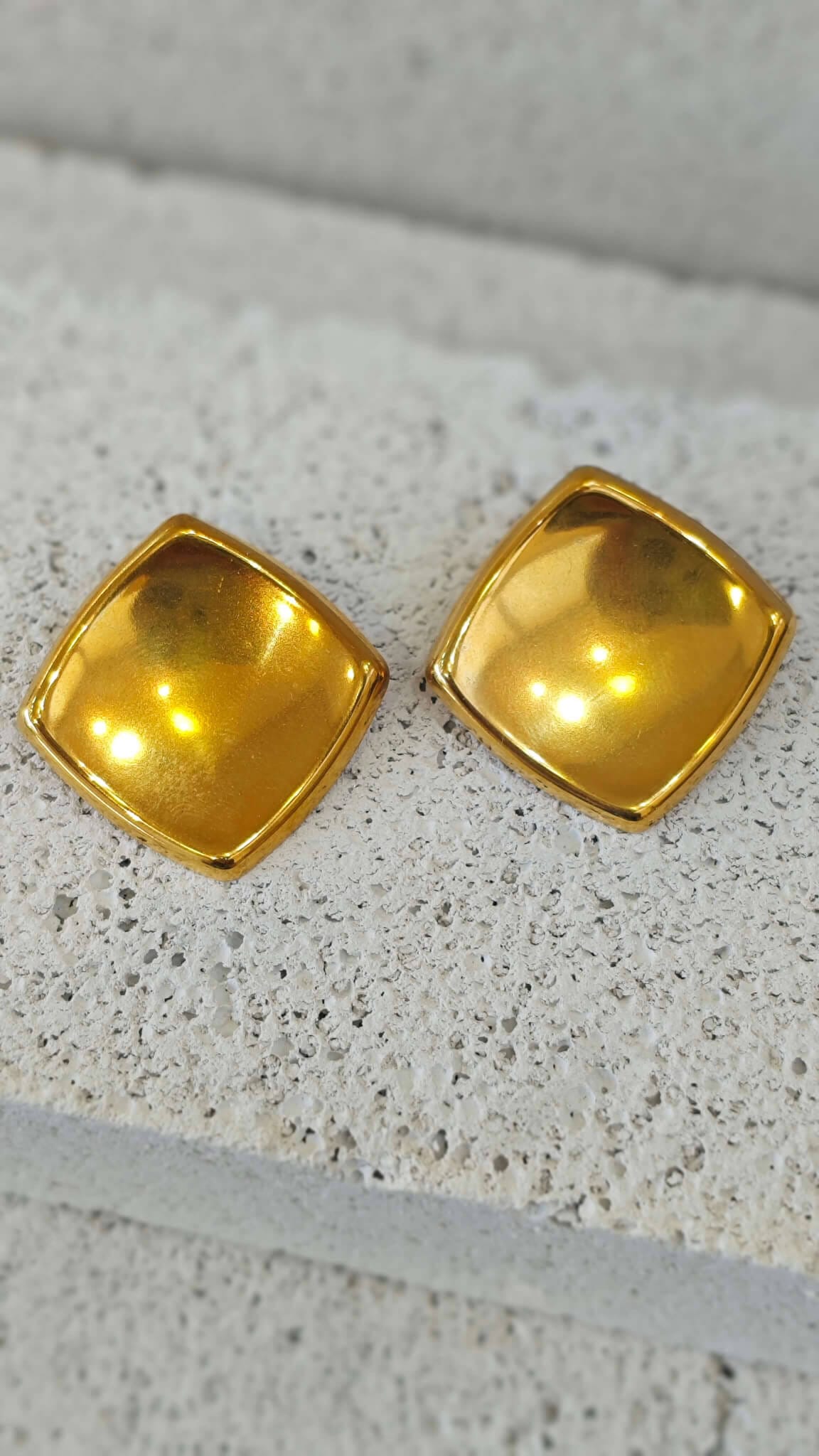 Ατσάλινα σκουλαρίκια ρόμβος