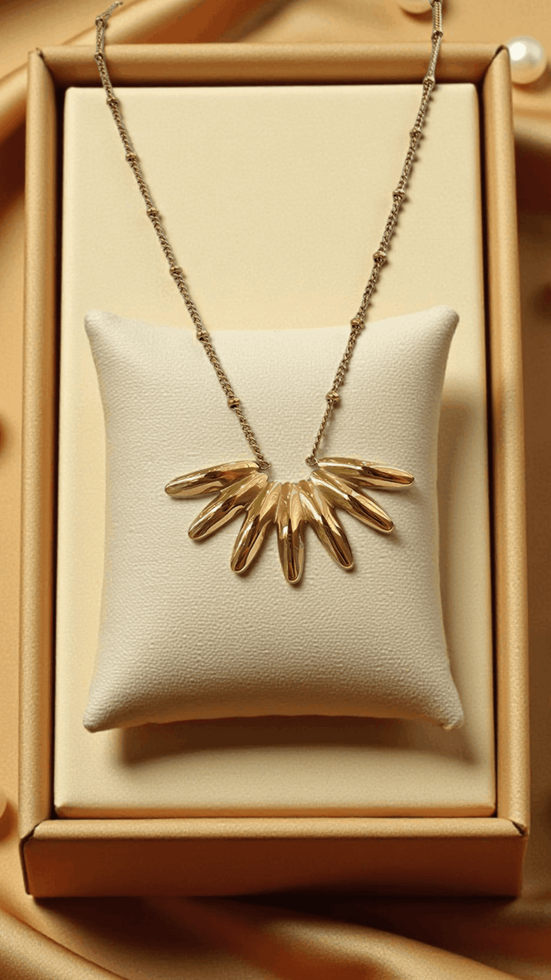 Ατσάλινο κολιέ ακτίνες