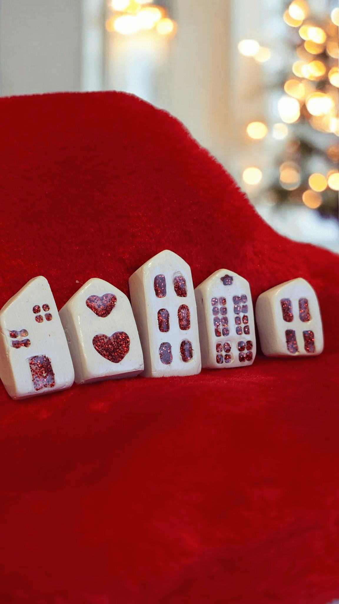 Χειροποίητα μαγνητάκια σπιτάκια με ευχές