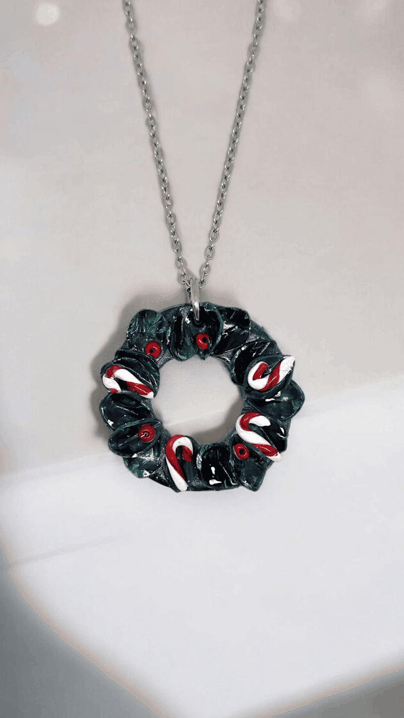 Κολιέ “Πράσινο Στεφάνι με Candies”