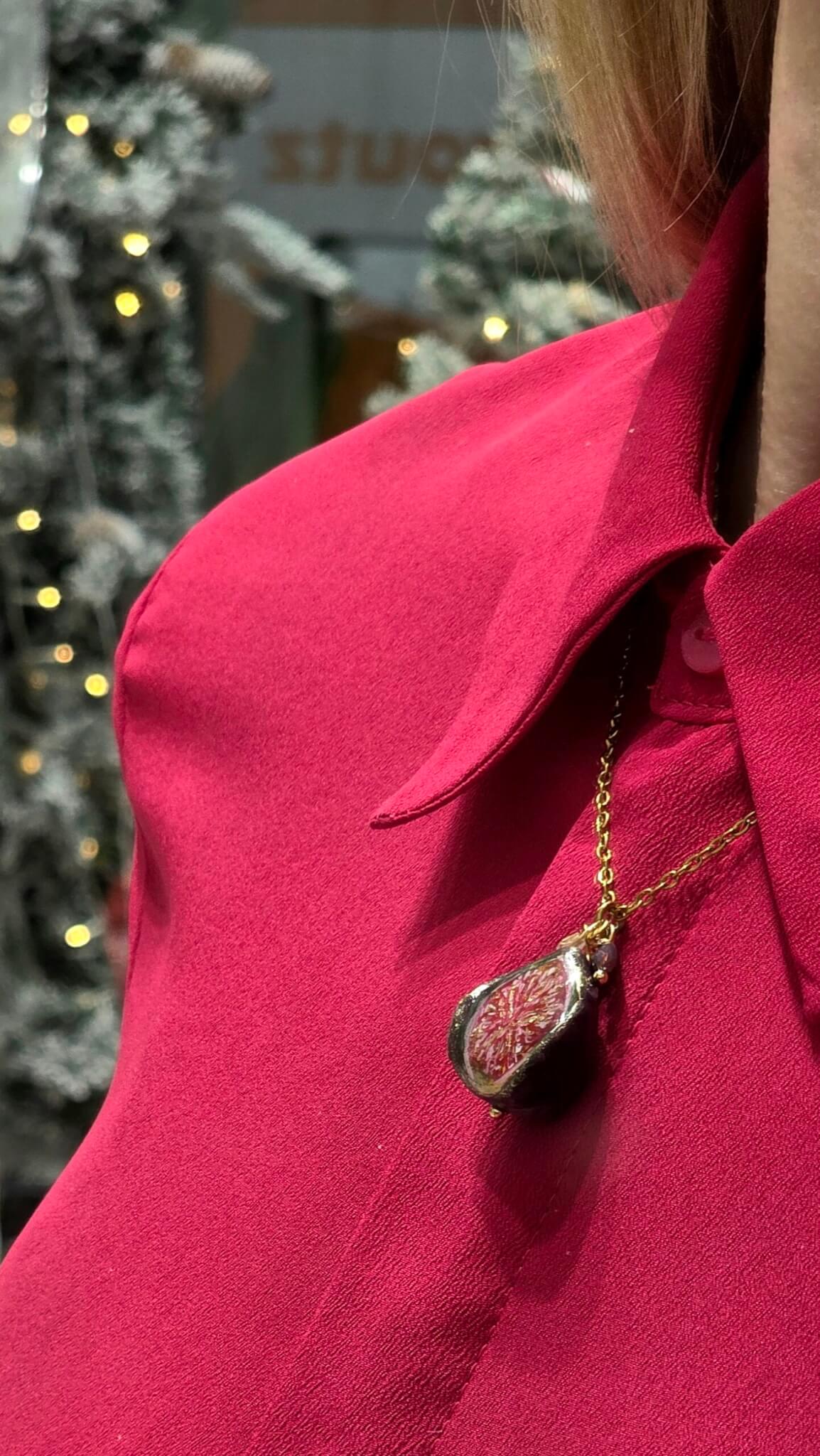 Κολιέ “Σύκο” από πολυμερικό πηλό - Image 2