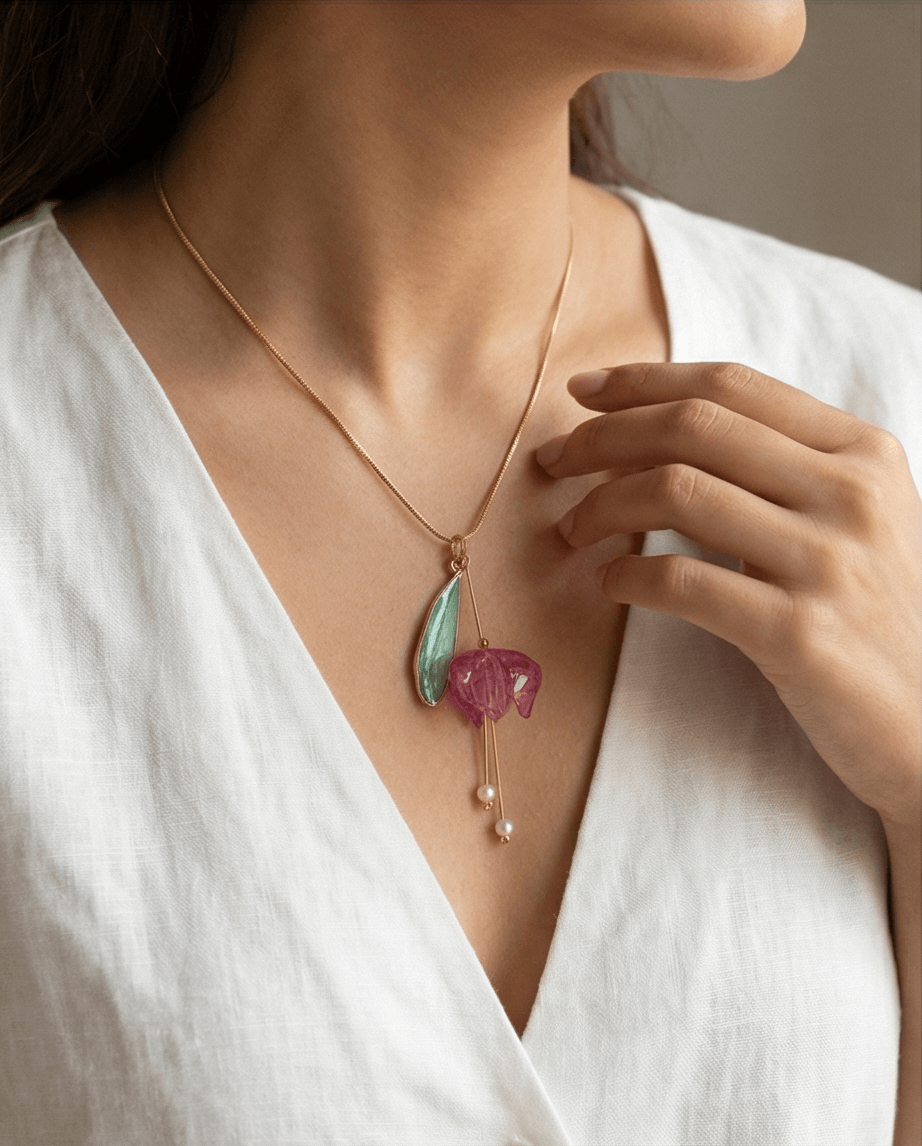 Λουλουδένιο Κολιέ “Bloom Essence - Image 2