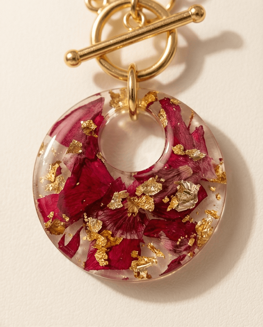 Κολιέ “Crimson Glow” - Image 2