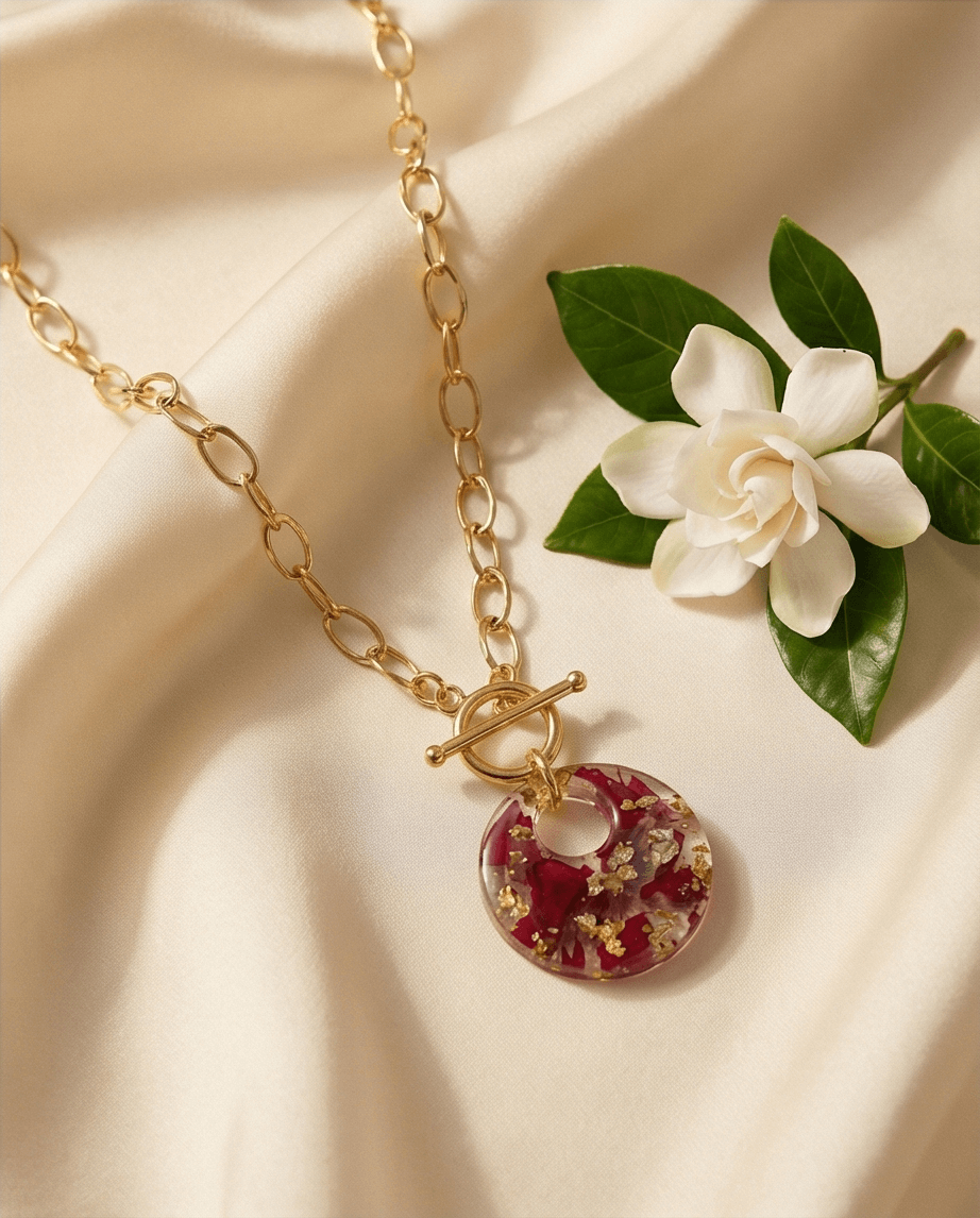 Κολιέ “Crimson Glow”