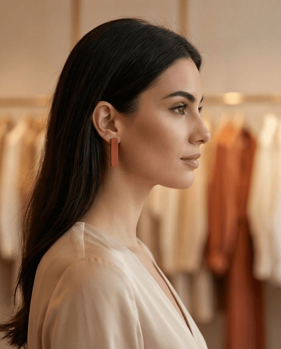 Σκουλαρίκια “Tabac Line” - Image 4