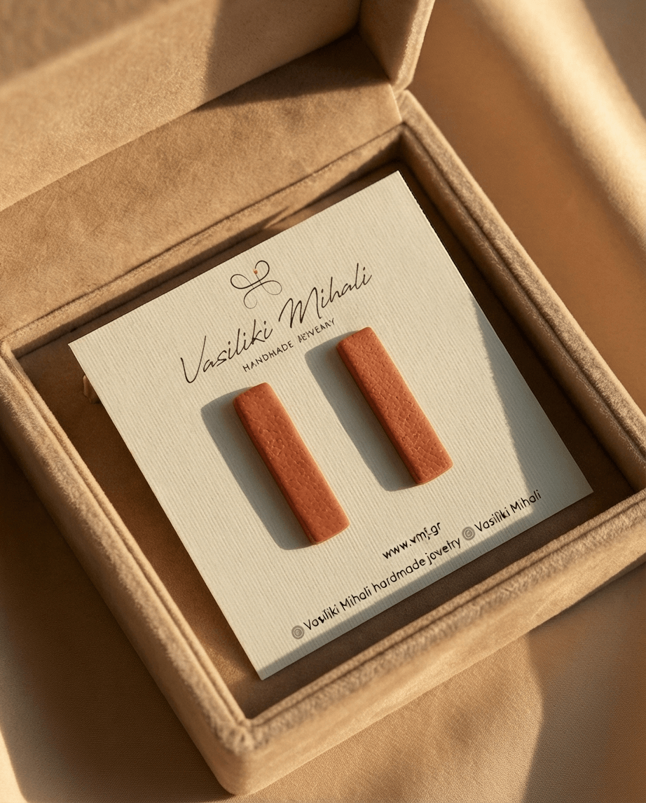 Σκουλαρίκια “Tabac Line” - Image 2