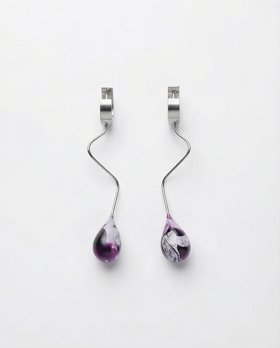 Σκουλαρίκια Σταγόνα από Πολυμερικό Πηλό