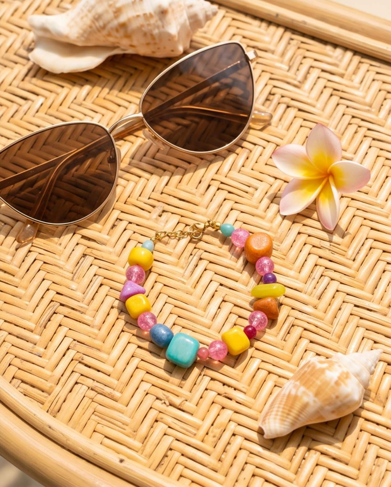 Χειροποίητο Καλοκαιρινό Βραχιόλι "Summer Tutti Frutti" με Ημιπολύτιμους Λίθους - vasiliki Mihali jewelry - Image 2